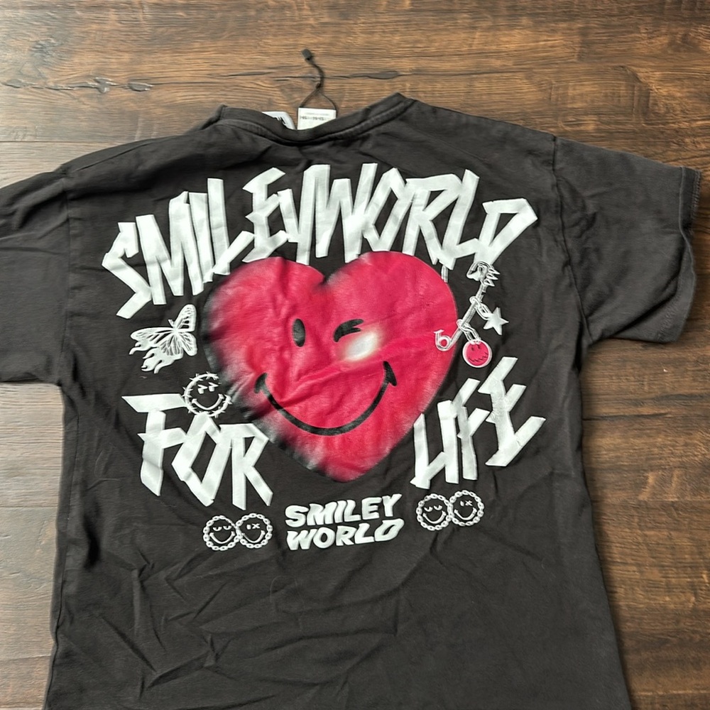 Zara Boys T Shirt Smiley World#A37 - Picture 3 of 3